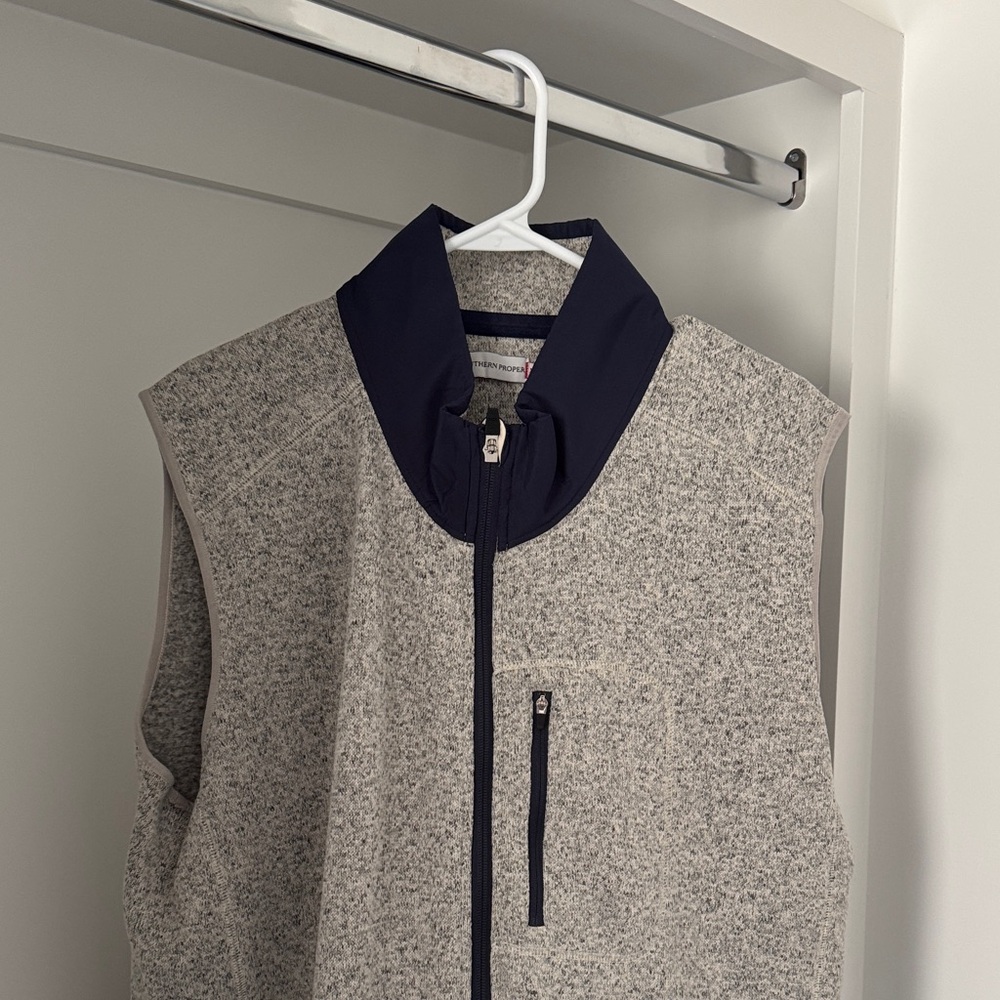 Southern Proper Gray and Navy Vest